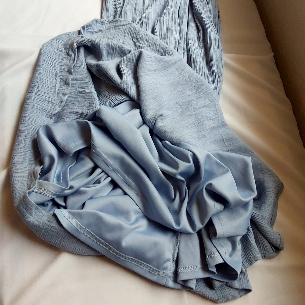 Lulu's This is Love Slate Blue Lace Maxi Dress - Picture 7 of 13